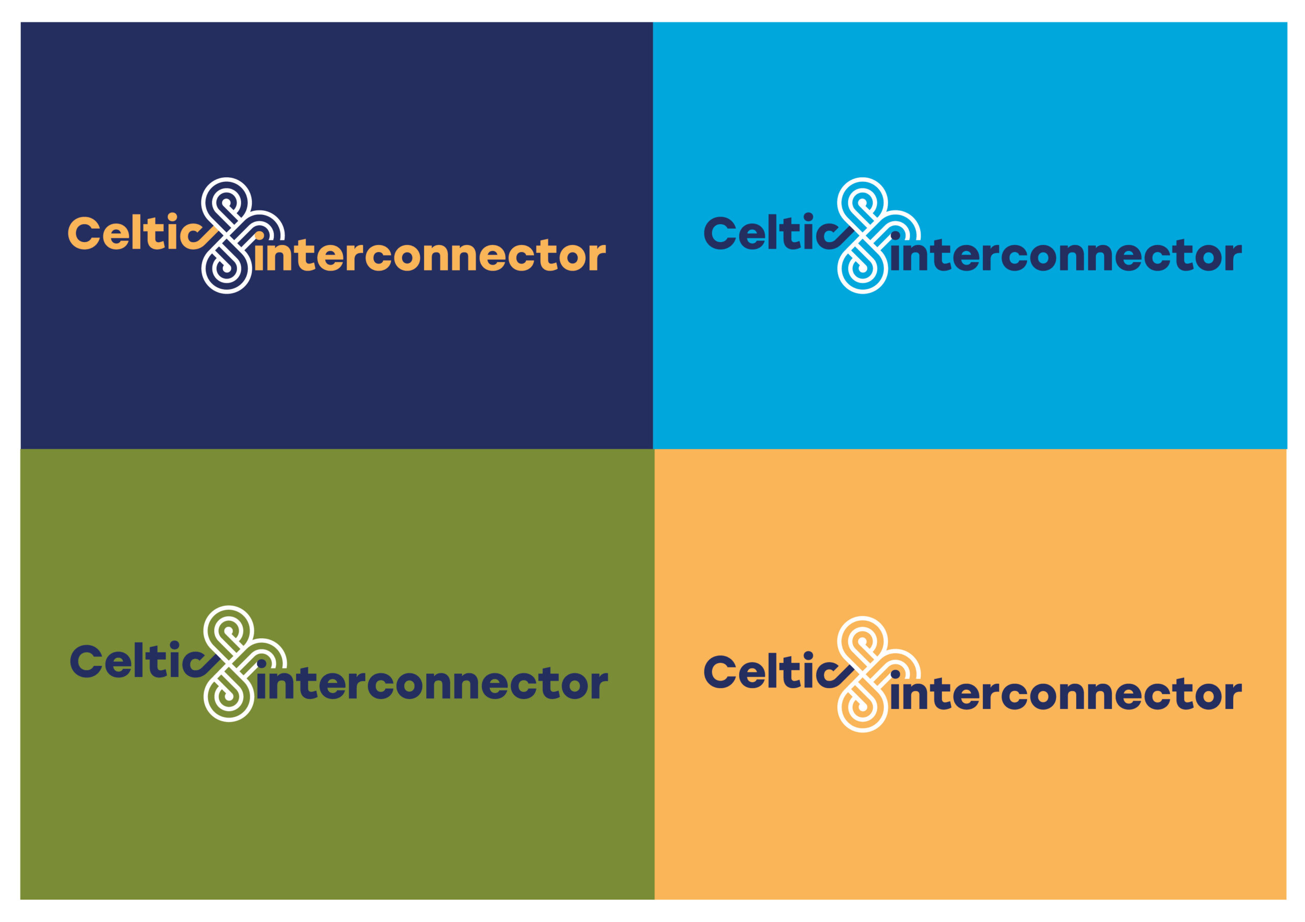 Visual identity for the Celtic Interconnector – logomark inspired by Celtic knots