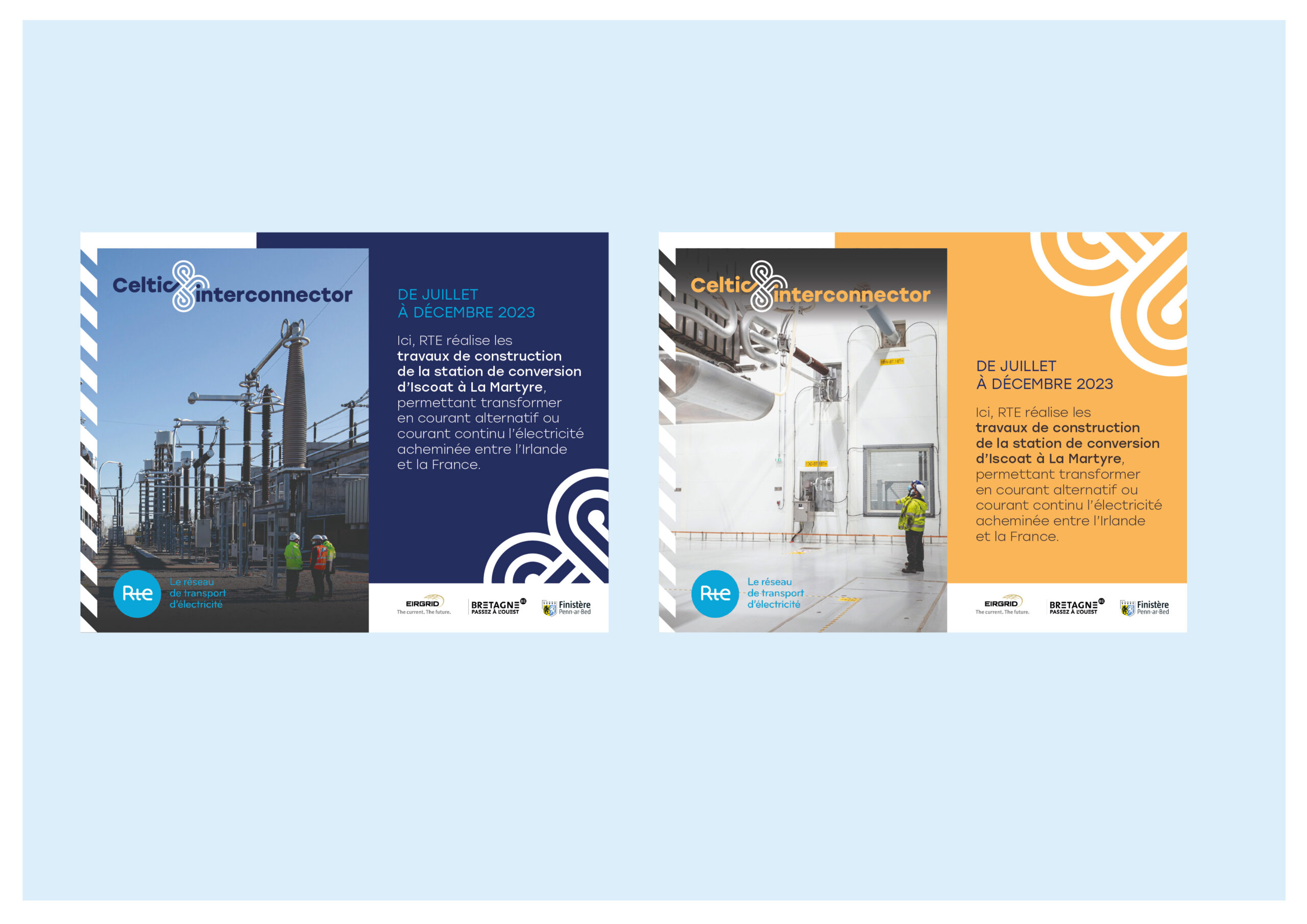 Portrait of technician working on the France–Ireland interconnection site